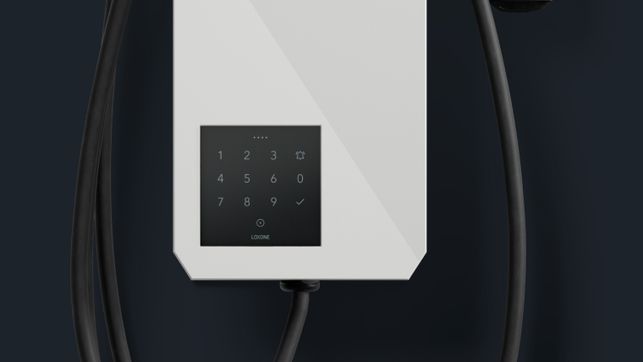 充电桩上的 NFC Code Touch 密码键盘